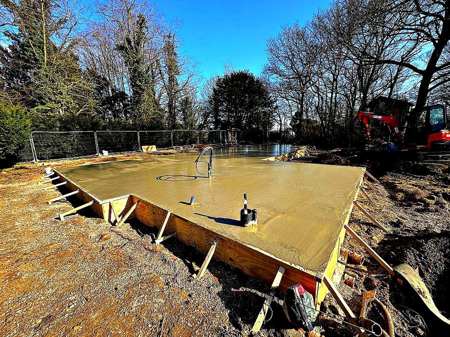 JDG Groundworks — Precision slab pour in progress