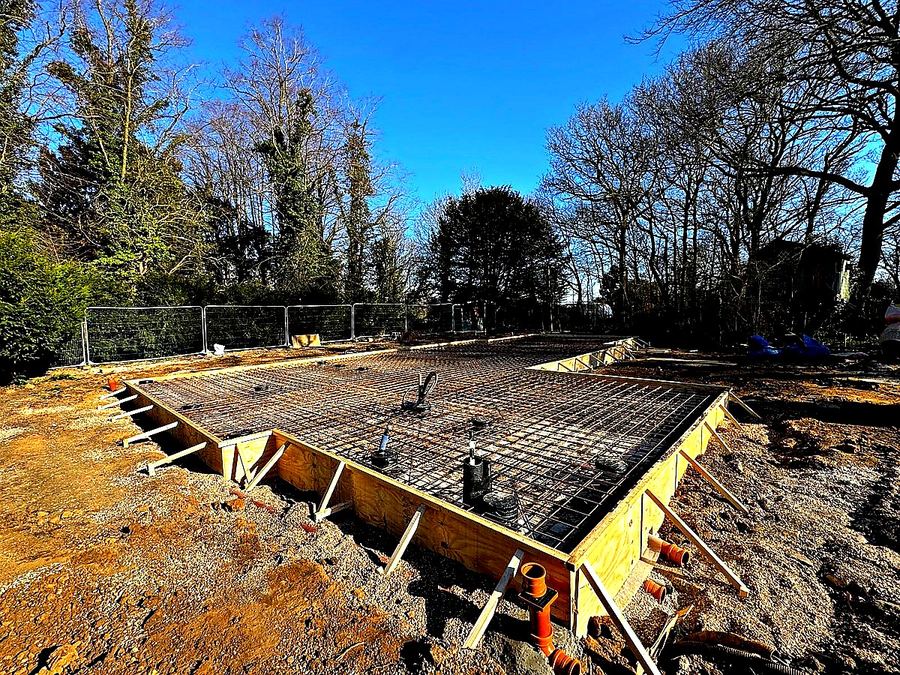 JDG Groundworks — Rebar mesh in formwork — ready for pour