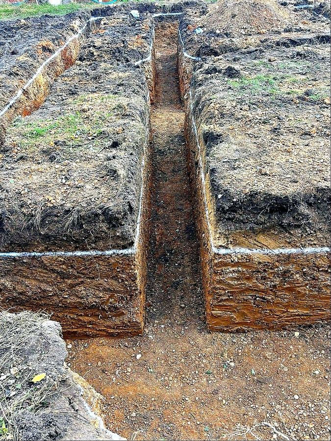 JDG Groundworks — Precision footing excavation — clean trench walls at correct depth