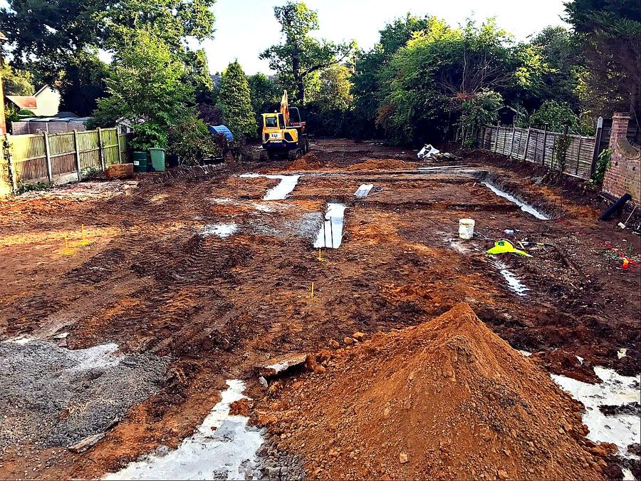 JDG Groundworks — Site clearance and reduced level dig in progress